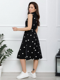 Платье миди ISSA Plus модель 12551_black Фото