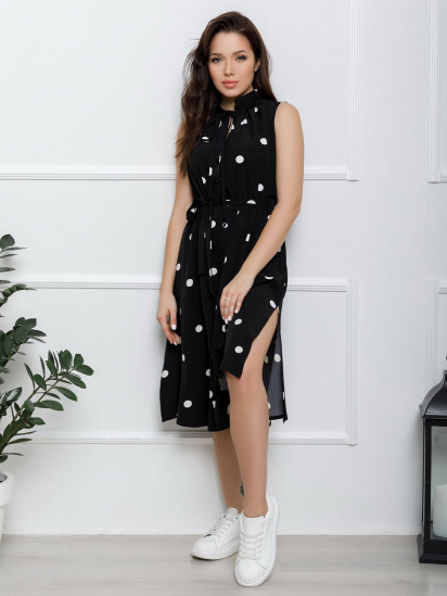 Сукня міді ISSA Plus модель 12551_black - фото