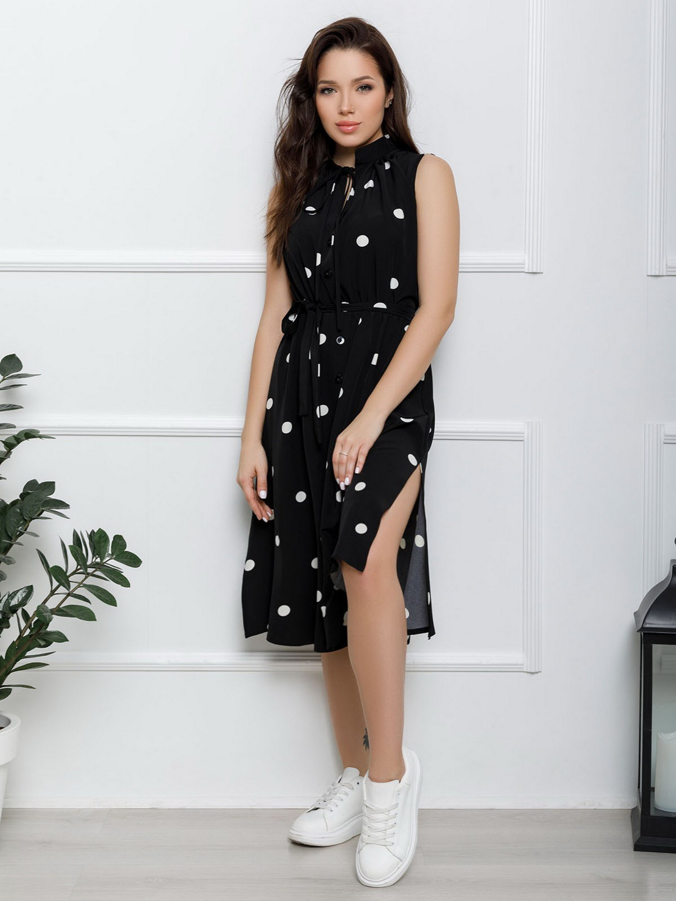 Сукня міді ISSA Plus модель 12551_black Фото