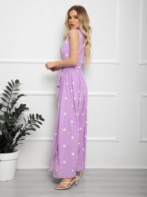 Сукня максі ISSA Plus модель 12555_lilac Фото
