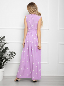 Сукня максі ISSA Plus модель 12555_lilac Фото