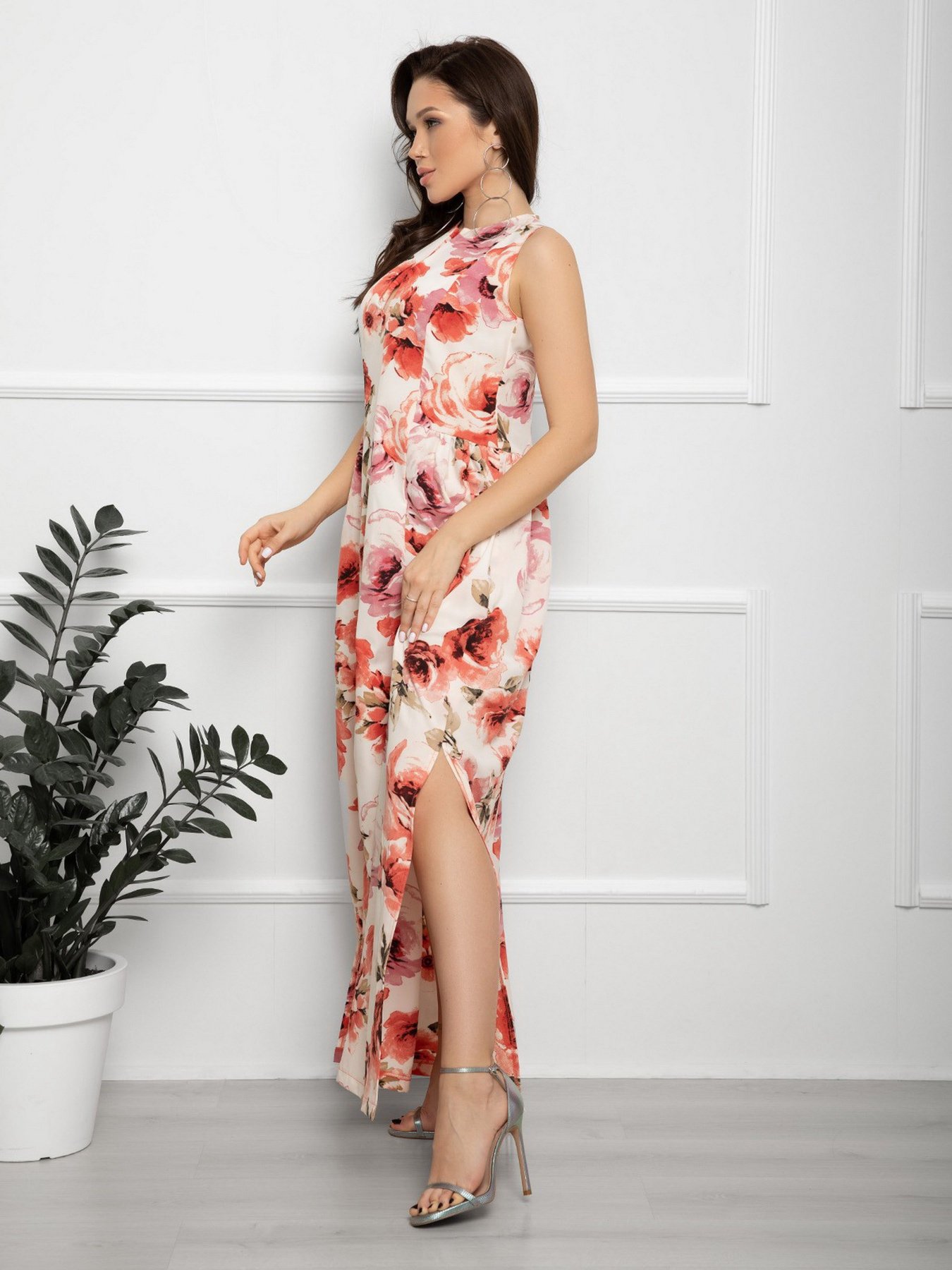 Платье макси ISSA Plus модель 12581_multicolor Фото