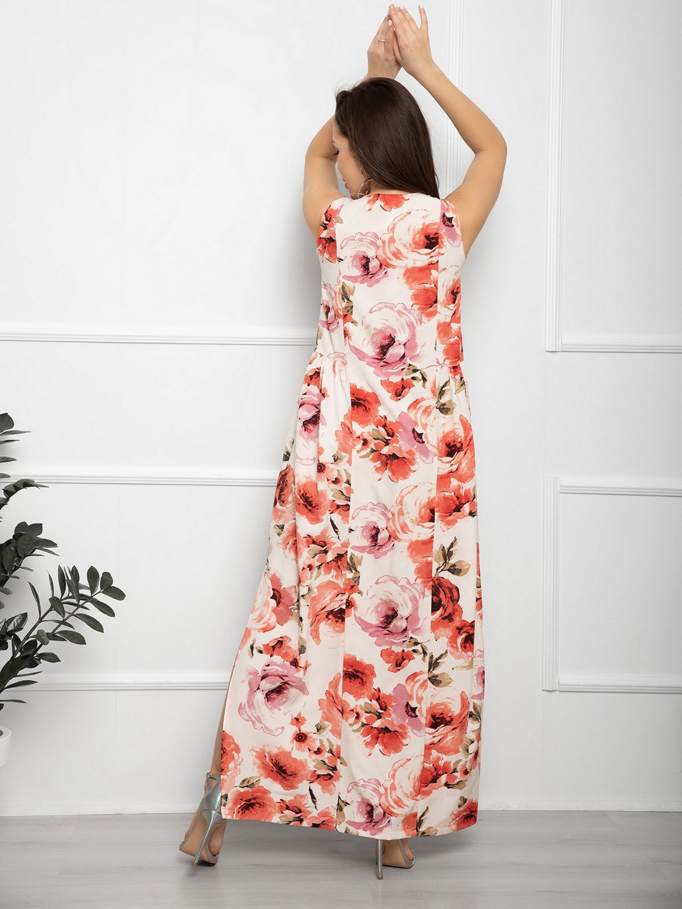 Платье макси ISSA Plus модель 12581_multicolor Фото