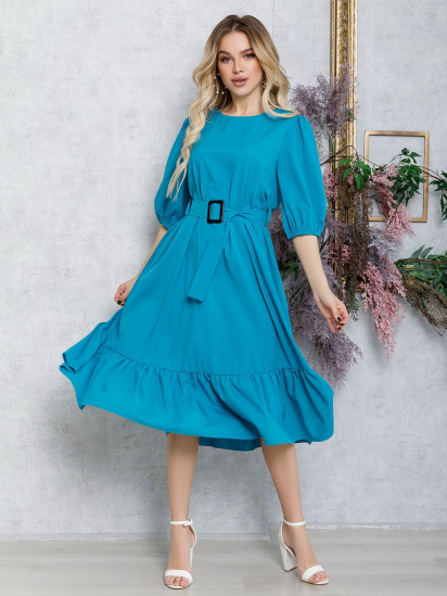 Сукні ISSA Plus модель 12583_turquoise - фото