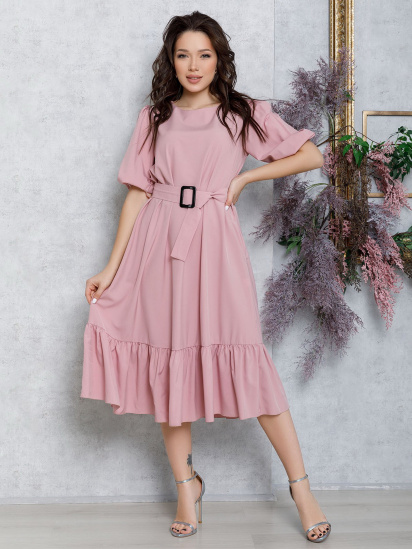 Сукні ISSA Plus модель 12583_pink - фото