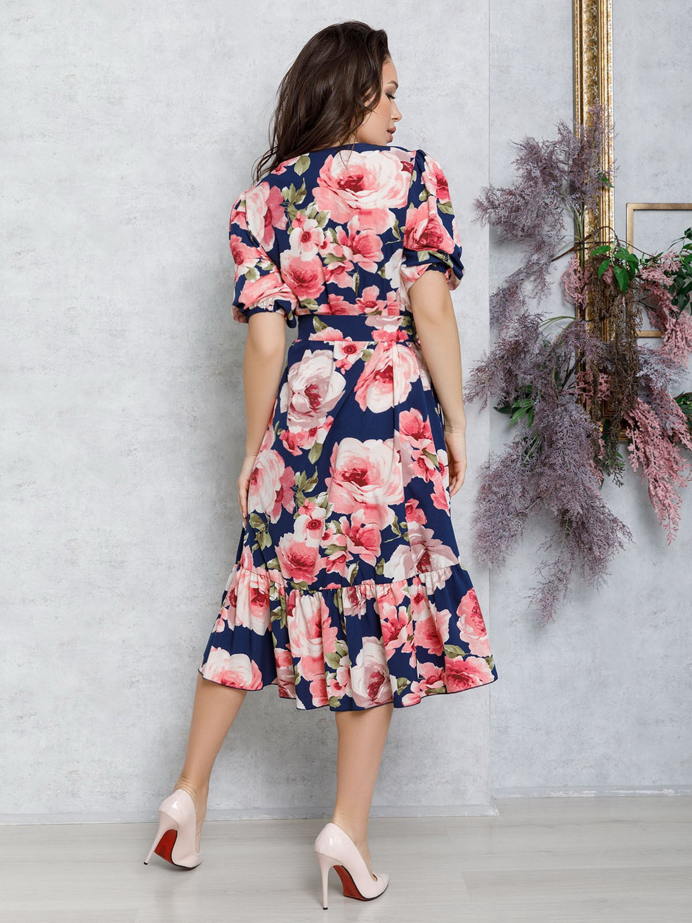 Платья ISSA Plus модель 12584_blue Платья ISSA Plus модель 12584_blue Фото