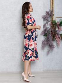 Платья ISSA Plus модель 12584_blue Платья ISSA Plus модель 12584_blue Фото