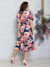 Платья ISSA Plus модель 12584_blue Платья ISSA Plus модель 12584_blue Фото