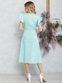 Платье миди ISSA Plus модель 12591_mint Фото