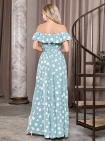 Сукня максі ISSA Plus модель 12632_mint Фото