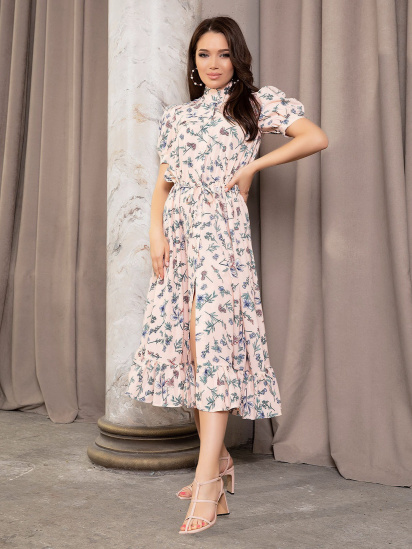 Сукні ISSA Plus модель 12635_pink - фото