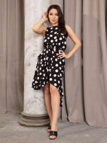 Платье мини ISSA Plus модель 12638_black Фото