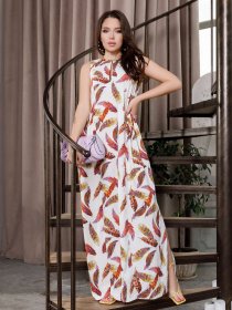 Платье макси ISSA Plus модель 12639_multicolor Фото