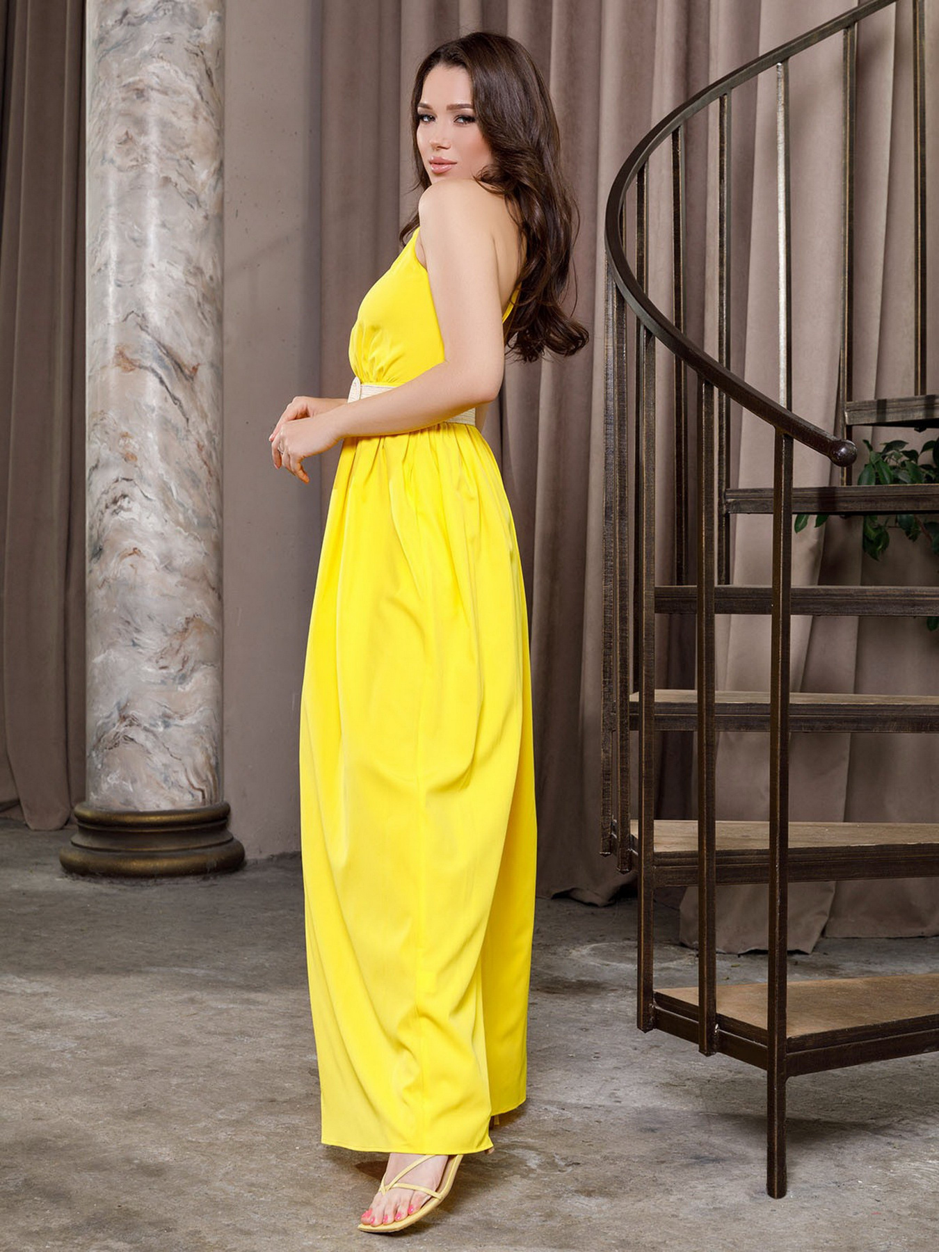 Платья ISSA Plus модель 12651_yellow Фото