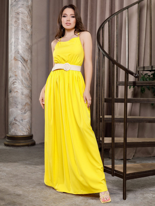 Платья ISSA Plus модель 12651_yellow Фото