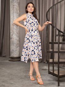 Платья ISSA Plus модель 12684_blue Фото