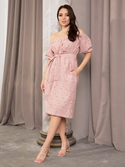 Сукні ISSA Plus модель 12686_pink - фото