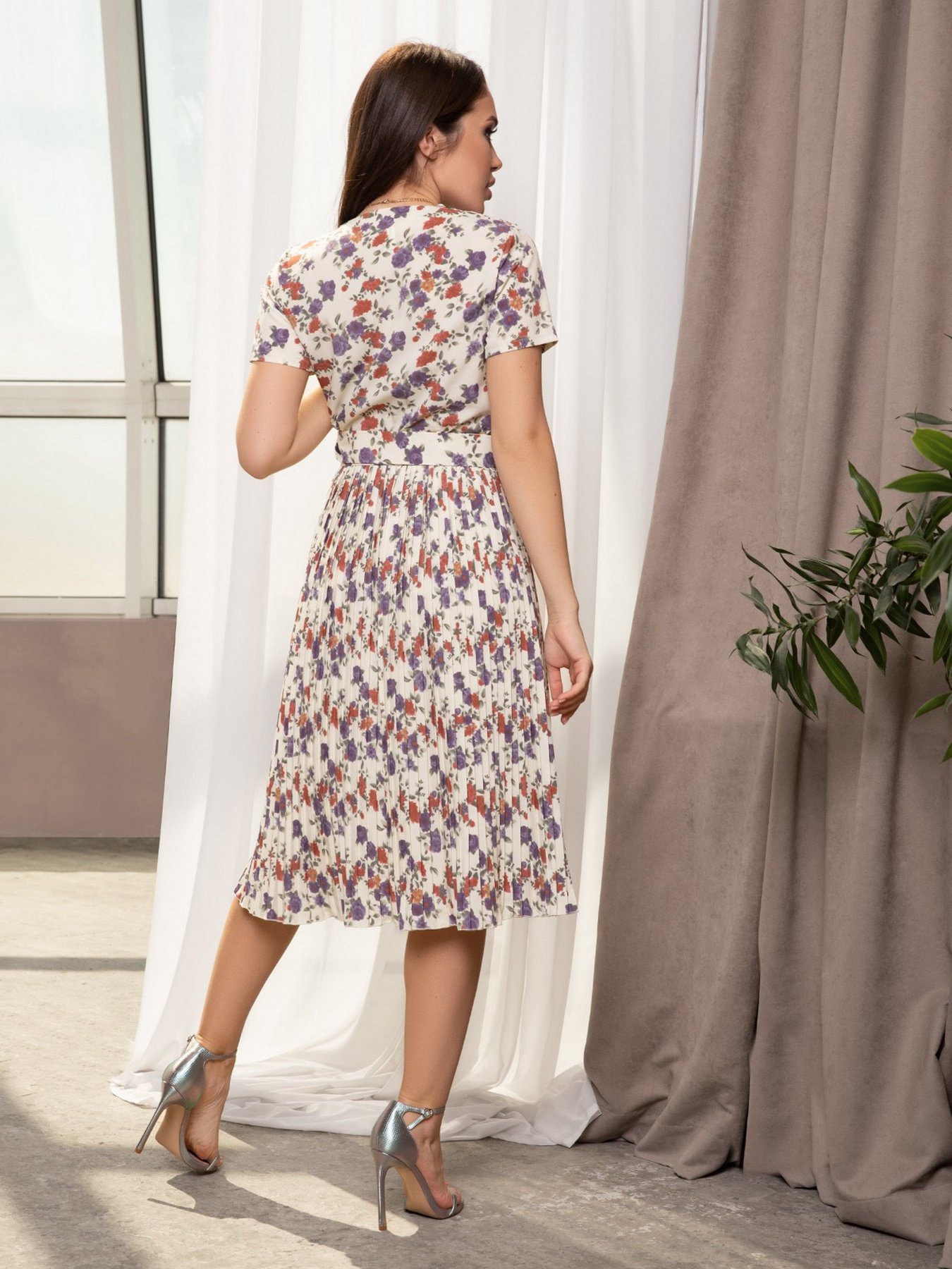 Платье миди ISSA Plus модель 12703_multicolor Фото