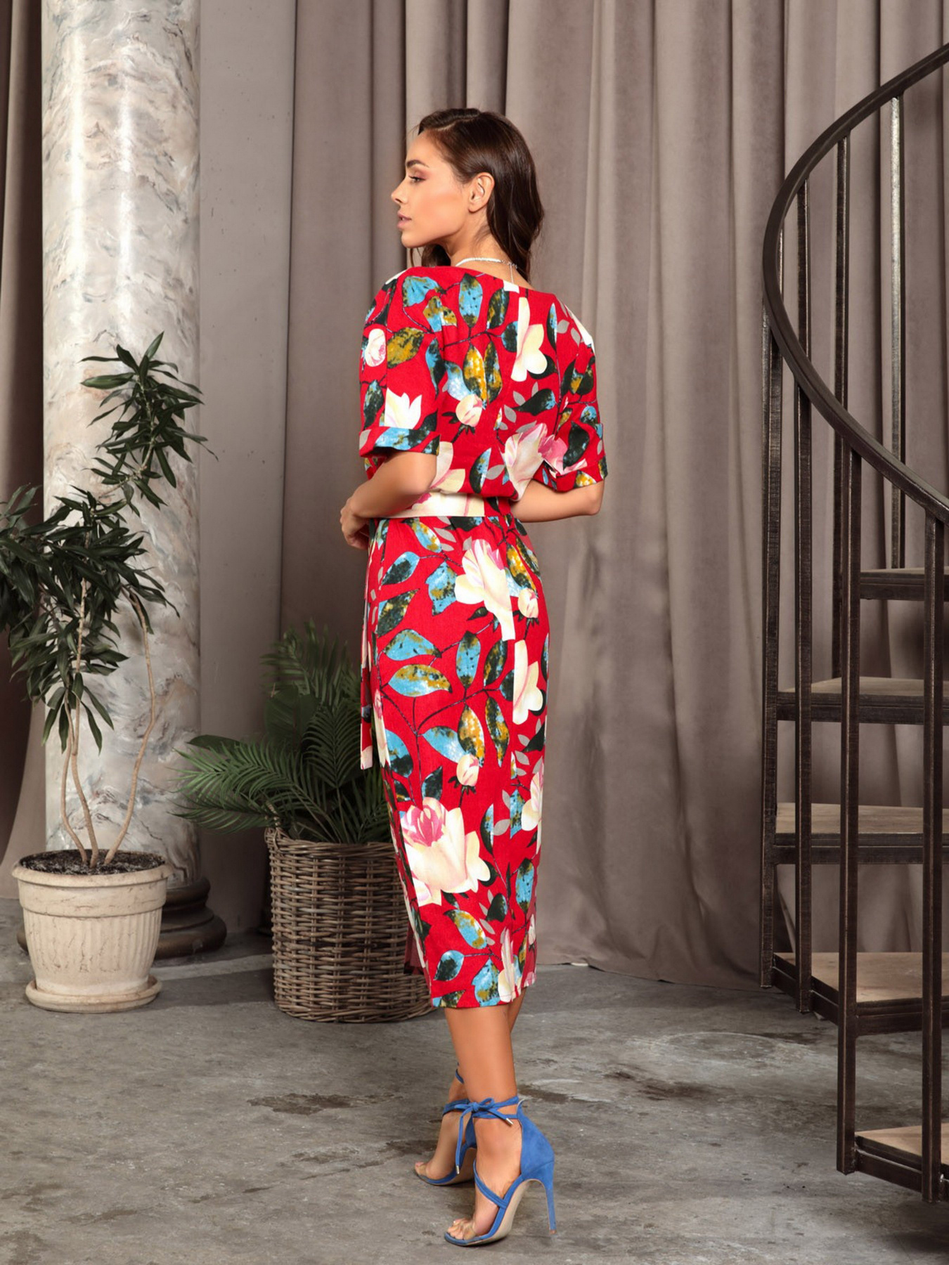 Платья ISSA Plus модель 12756_red Фото