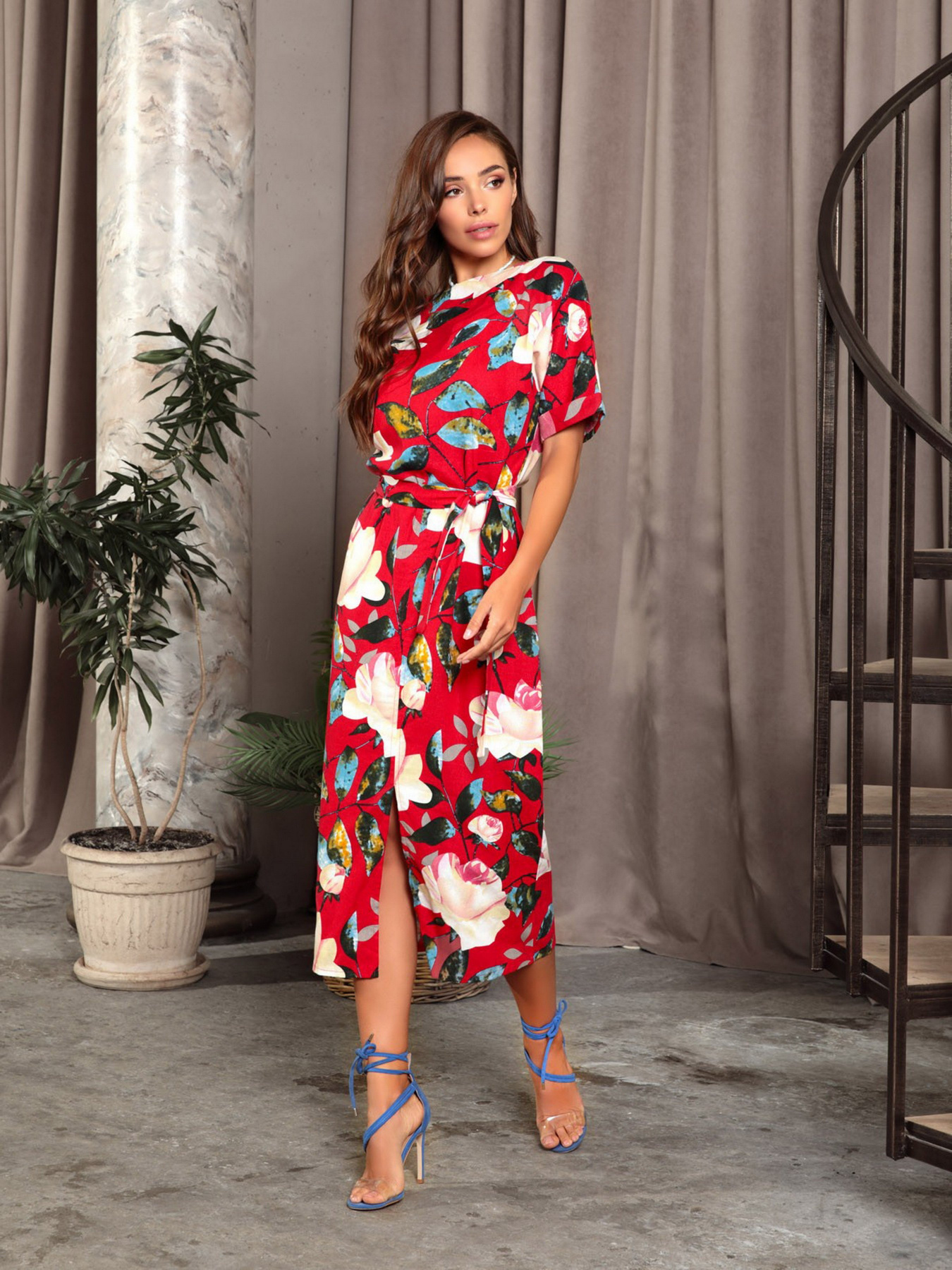 Платья ISSA Plus модель 12756_red Фото