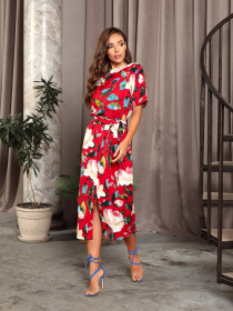 Платья ISSA Plus модель 12756_red Фото
