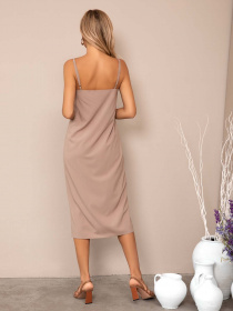 Платье миди ISSA Plus модель 12785_beige Фото