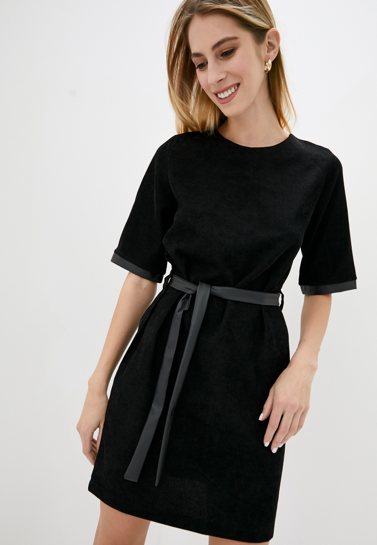 Платье мини ISSA Plus модель 12868_black Фото