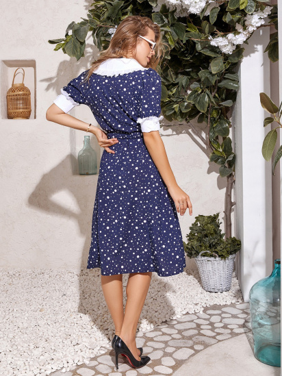 Сукні ISSA Plus модель 12876_blue — фото 3 - INTERTOP