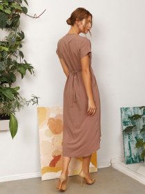 Платья ISSA Plus модель 13052_beige Фото