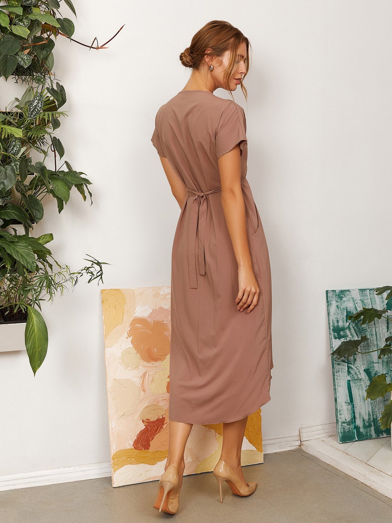 Платья ISSA Plus модель 13052_beige Фото