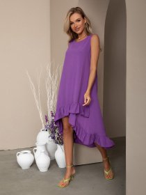 Сарафан ISSA Plus модель SA-12060i_lilac Фото