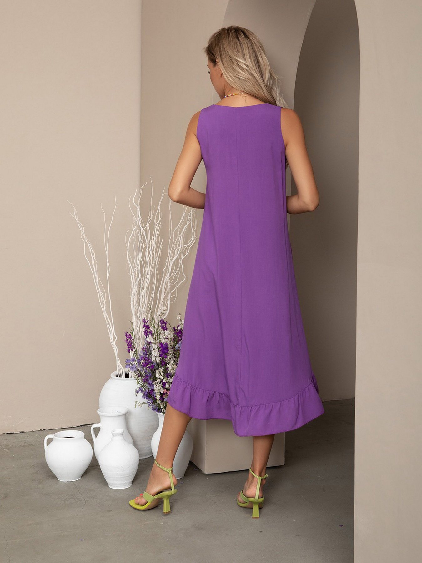 Сарафан ISSA Plus модель SA-12060i_lilac Сарафан ISSA Plus модель SA-12060i_lilac Фото