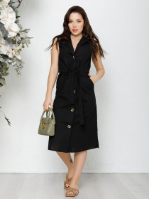 Сукня міді ISSA Plus модель SA-193_black Фото