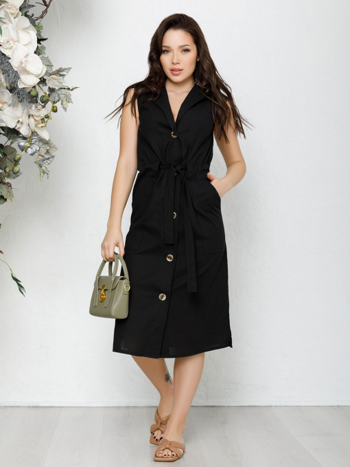 Сукня міді ISSA Plus модель SA-193_black Фото