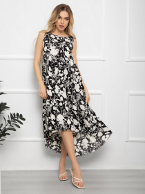 Платья ISSA Plus модель SA-196_black Фото