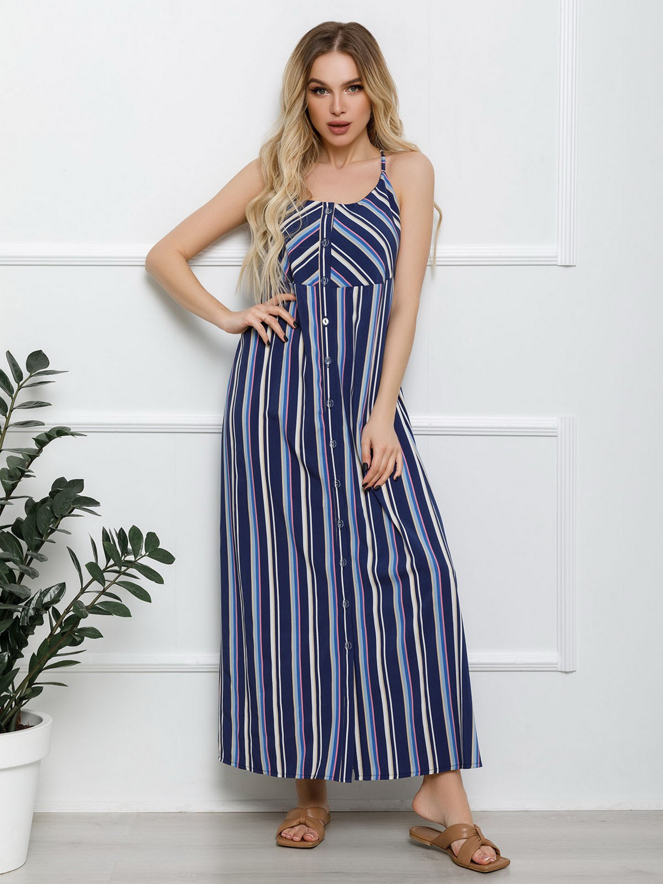 Платья ISSA Plus модель SA-197_blue Фото