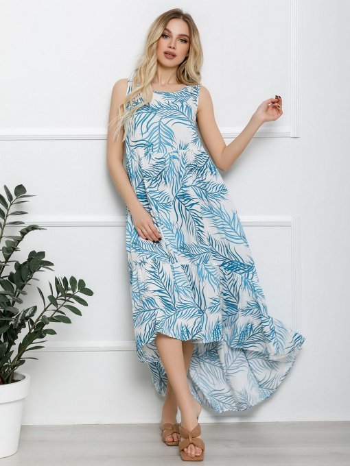 Платье миди ISSA Plus модель SA-209_multicolor Фото