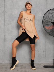 Майка спортивная ISSA Plus модель 12769_beige Фото