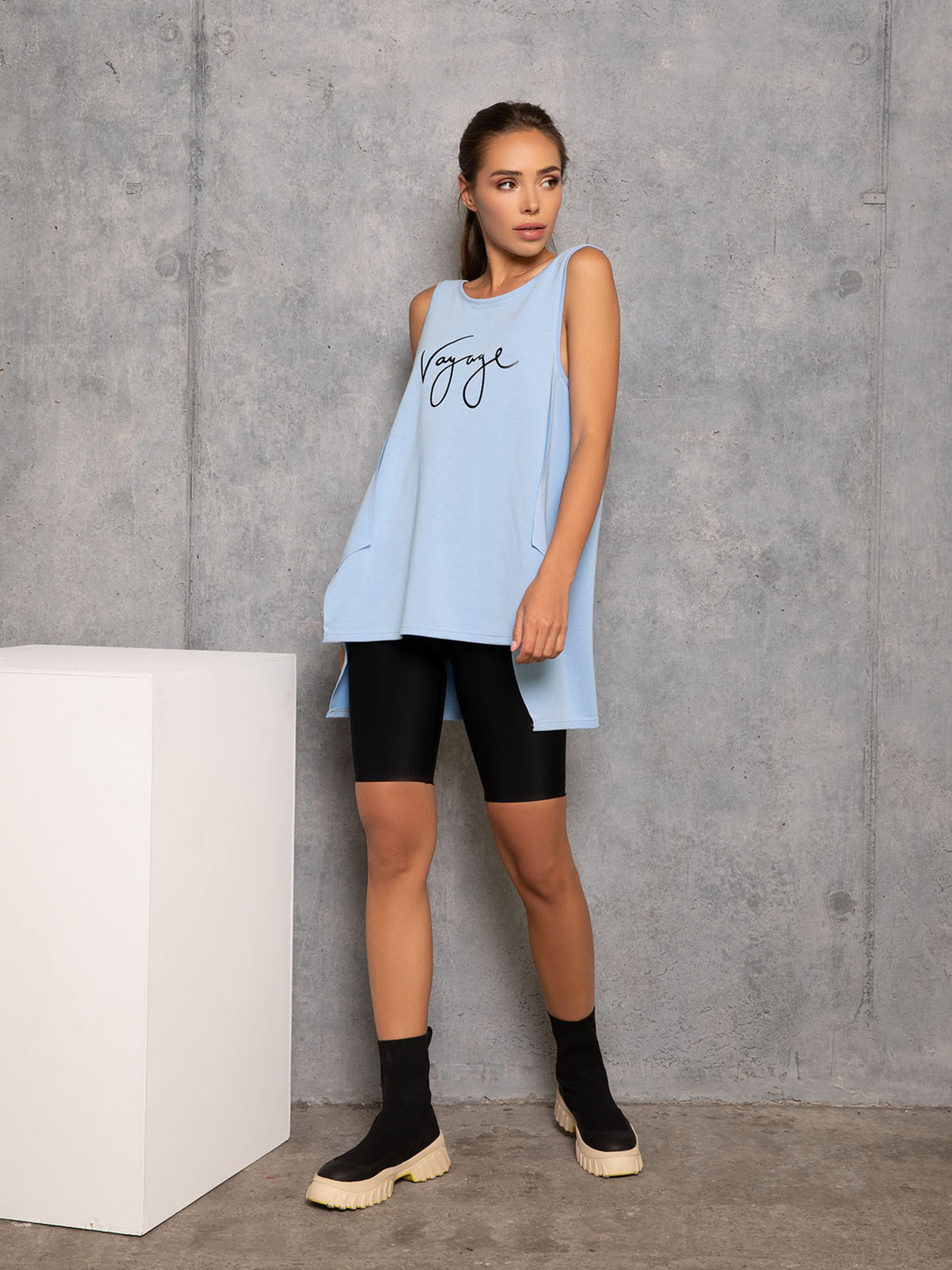 Спортивная майка ISSA Plus модель 12769_blue Фото