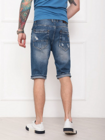 Шорты джинсовые ISSA Plus модель GN4-27_blue Фото