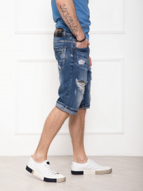 Джинсовые шорты ISSA Plus модель GN4-27_blue Джинсовые шорты ISSA Plus модель GN4-27_blue Фото