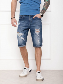 Джинсовые шорты ISSA Plus модель GN4-27_blue Джинсовые шорты ISSA Plus модель GN4-27_blue Фото