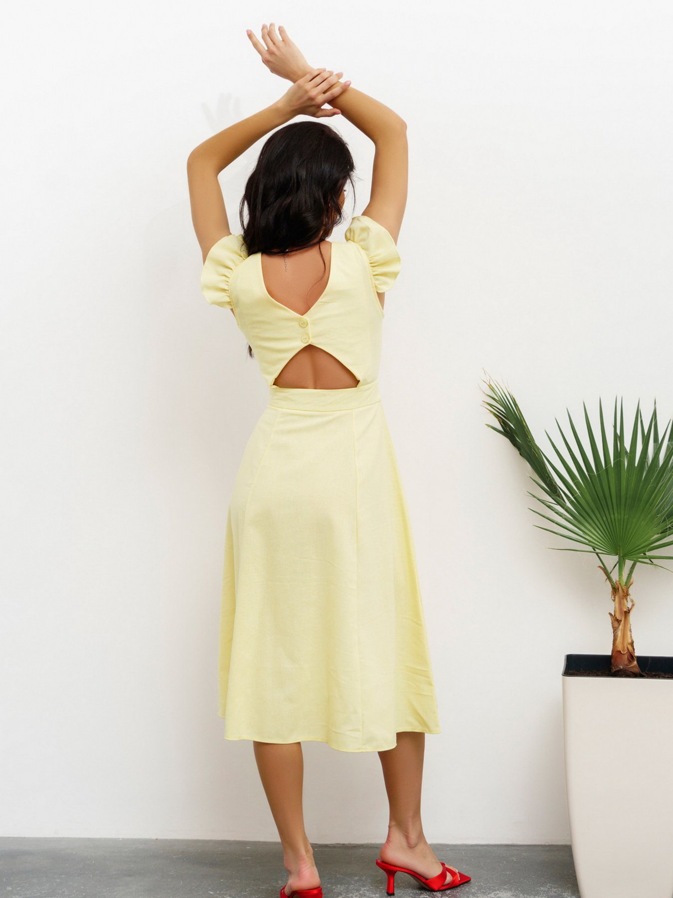 Сарафан ISSA Plus модель 12803_yellow Фото