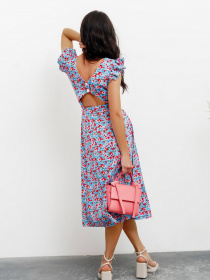 Платье миди ISSA Plus модель 13422_blue Фото