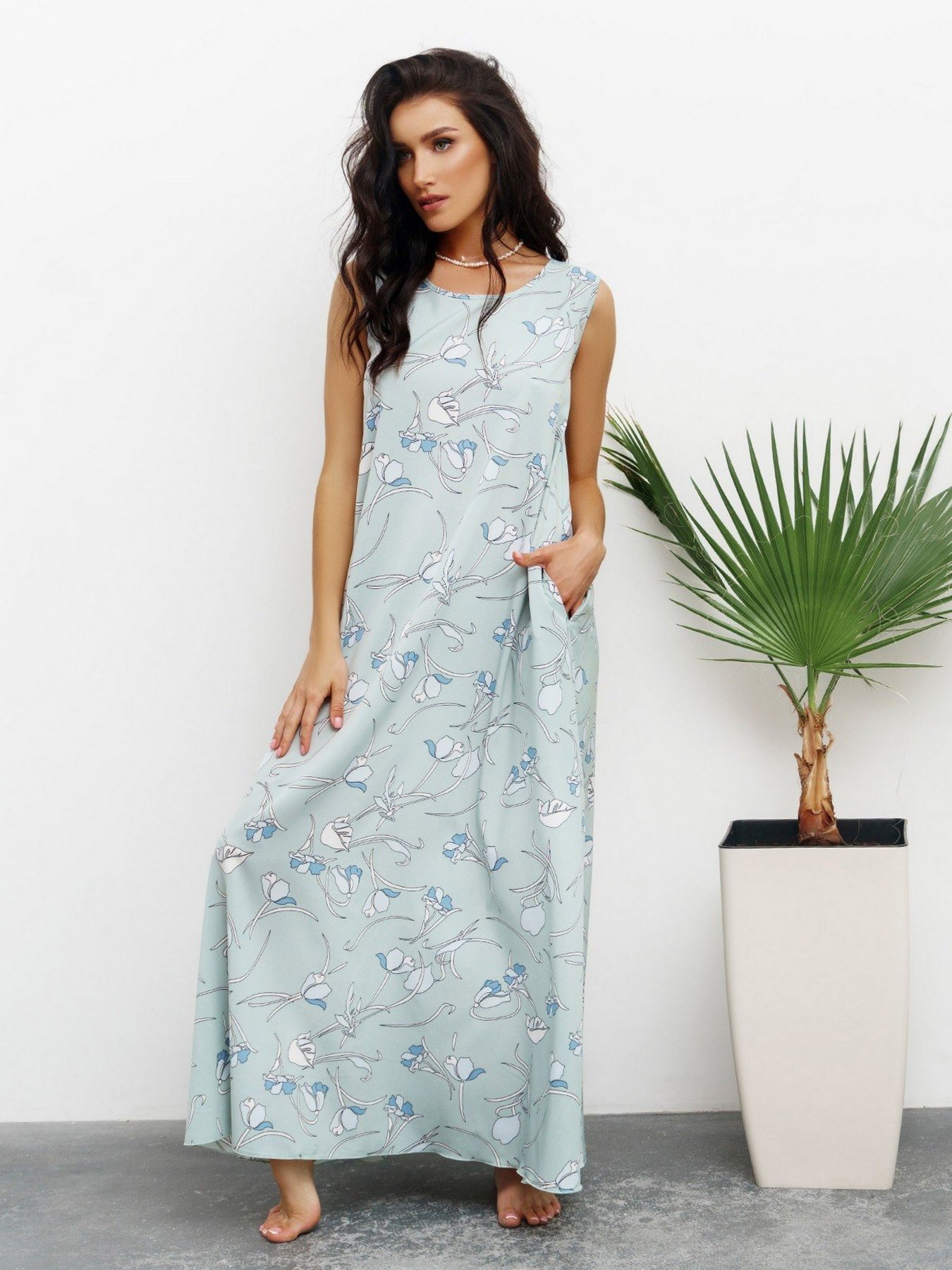 Сукні ISSA Plus модель 13416_olive Фото