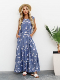 Платья ISSA Plus модель 13416_blue Фото