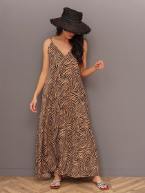 Сукні ISSA Plus модель 13418_brown Фото