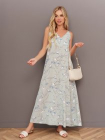 Сукня максі ISSA Plus модель 13419_olive Фото