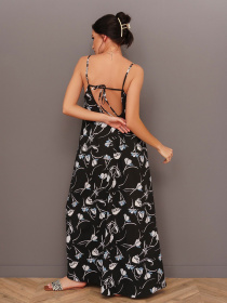 Платье макси ISSA Plus модель 13419_black Фото