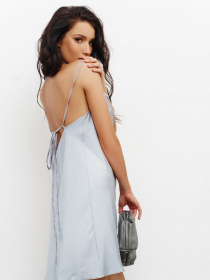 Платье мини ISSA Plus модель 13425_grey Фото